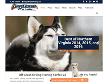 Tablet Screenshot of fairfaxdogtrainers.com
